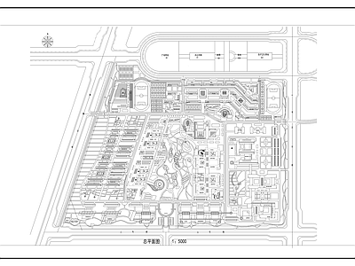某大学规划 施工图 区域规划 规划设计