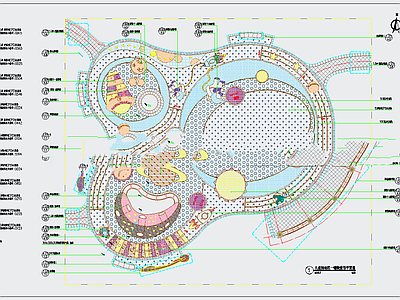 园林景观游乐园童活动广场 施工图