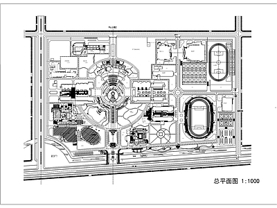 某高校规划图 施工图 区域规划 规划设计
