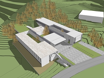 现代展览馆建筑