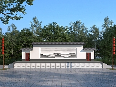 新中式乡村舞台