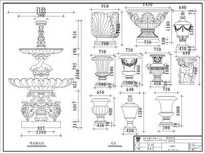 欧式构件 施工图