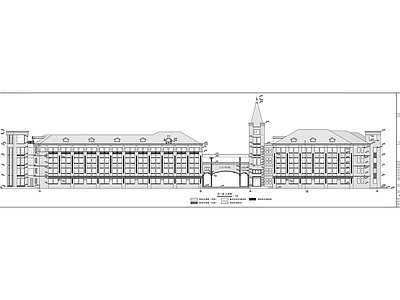 学校欧式教学楼建筑 施工图