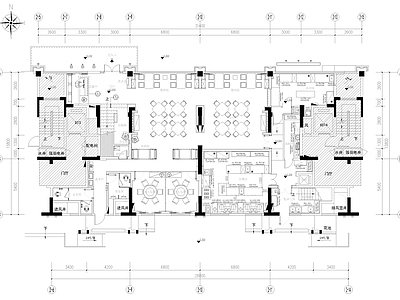 2024现代风格餐饮空间全套CA 施工图