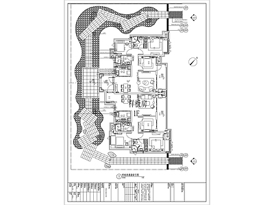 样板房通道景观详图 施工图 居住区景观