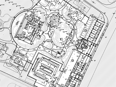 现代风格江门鹤山时代翠峰花园展示区景观 施工图 居住区景观