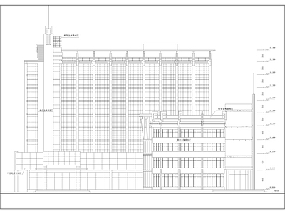 办公商务综合楼建筑设计图  施工图