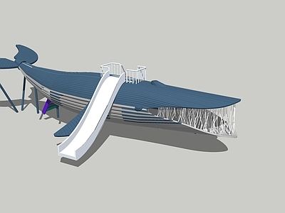 儿童滑梯 动物儿童游乐器材 活动设施 鲸鱼滑梯