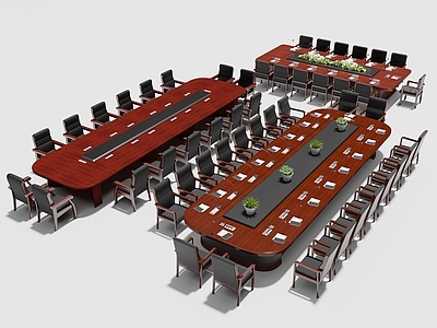 现代红木会议桌椅