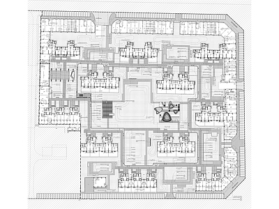 24 现代风格居住 施工图 居住区景观