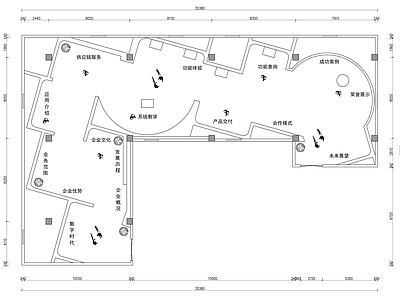 人工智能 企业文化展厅展厅 施工图