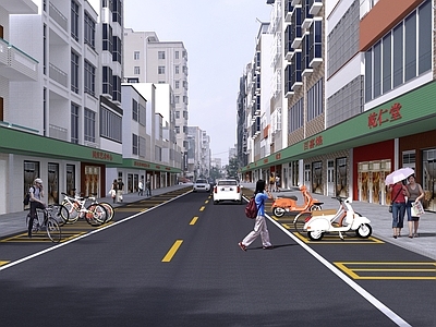 现代街道