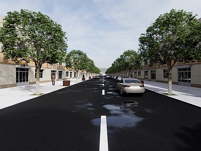 现代风格道路