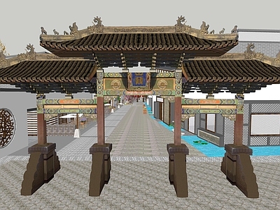 中式门楼