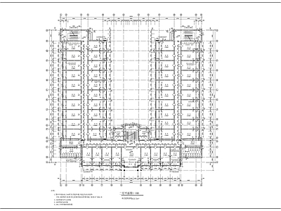 学校宿舍楼全套建筑 施工图