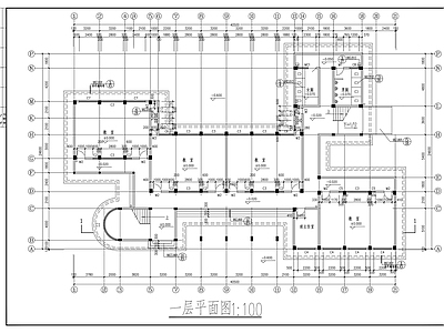 中学高中教学楼建筑 施工图