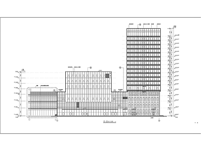 媒体产业发展基地高层建筑 施工图