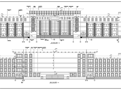 五层大型公建建筑方案 施工图