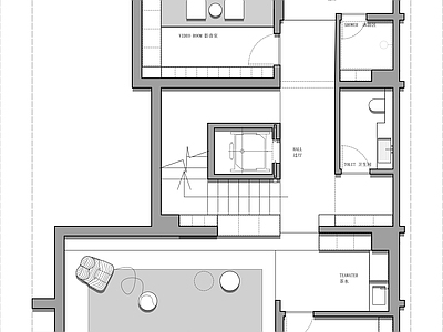 350㎡三层联排别墅平面方案 施工图