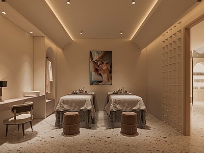 侘寂美容院包间 美体 spa