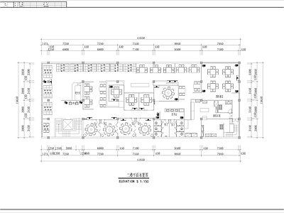 750㎡中餐厅室内 施工图