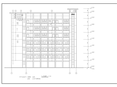 6层教师宿舍楼建筑 施工图