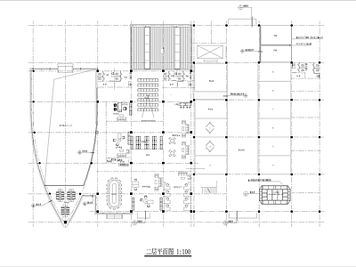 别克4S店建筑图 施工图