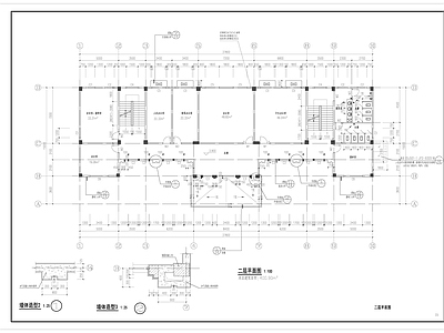 欧式办公楼建筑设计 施工图