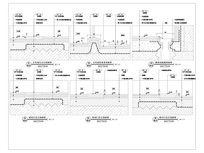 地面门槛石 地漏大样图 施工图