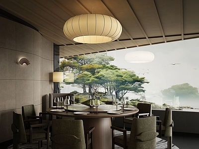 新中式餐厅包厢