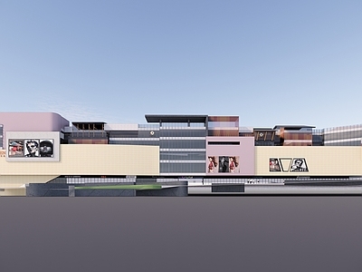 现代风格穿插6层商业建筑