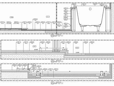 卫生间地面淋浴房浴缸地面施工详图 施工图