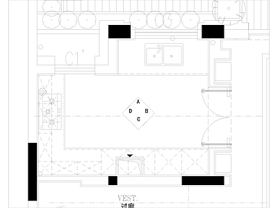 家居厨房 施工图