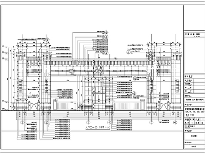 住宅小区大门欧式风 施工图