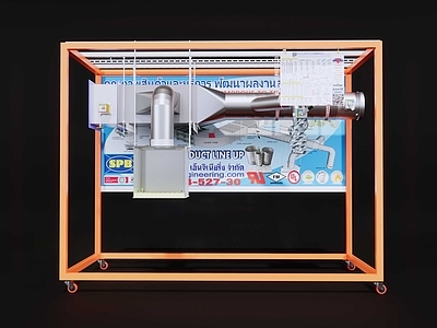 现代空调风道展架 空调展会架