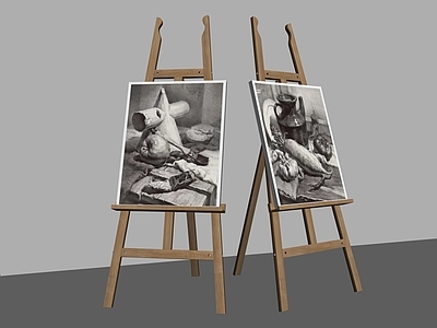 画板 画架 画画 素描 凳子 支架 美术 画具 写字板 学习 工具 绘画