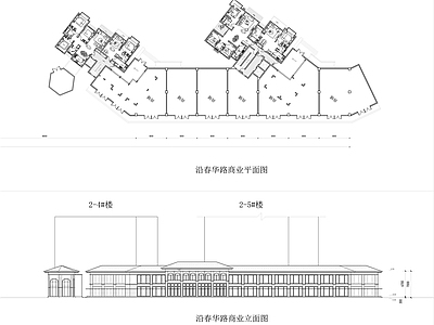 住宅底商平面图 施工图