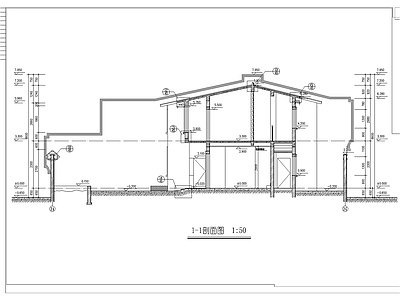 现代式四合院建筑图 施工图