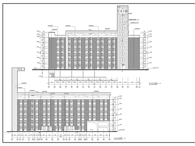 中学宿舍楼维修改造图纸 施工图