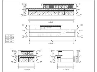 现代多层商业街住宅沿街商业技术图纸 施工图