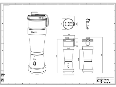 水杯制作图 施工图