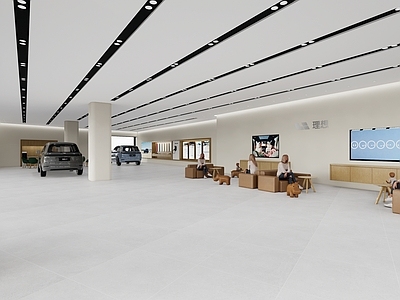 现代4S店 展厅