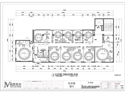 中餐厅施工图加效果图  施工图