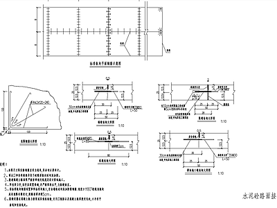 水泥砼路面接缝构造图 施工图
