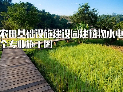农田基础设施建设乡村改造 施工图 乡村振兴 乡村景观