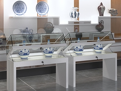 新中式商展器材 博物馆展柜