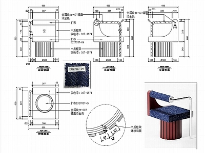 椅子家具图纸 施工图