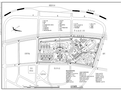 外贸学院规划总图 施工图 区域规划 规划设计