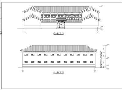 中国古建四合院建筑 施工图