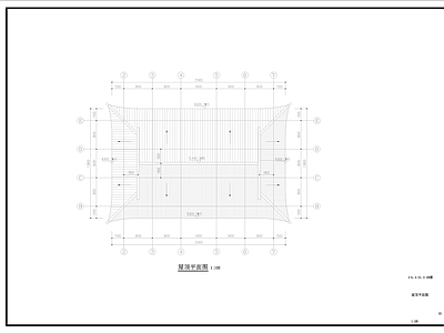 中式古建筑歇山建筑 施工图